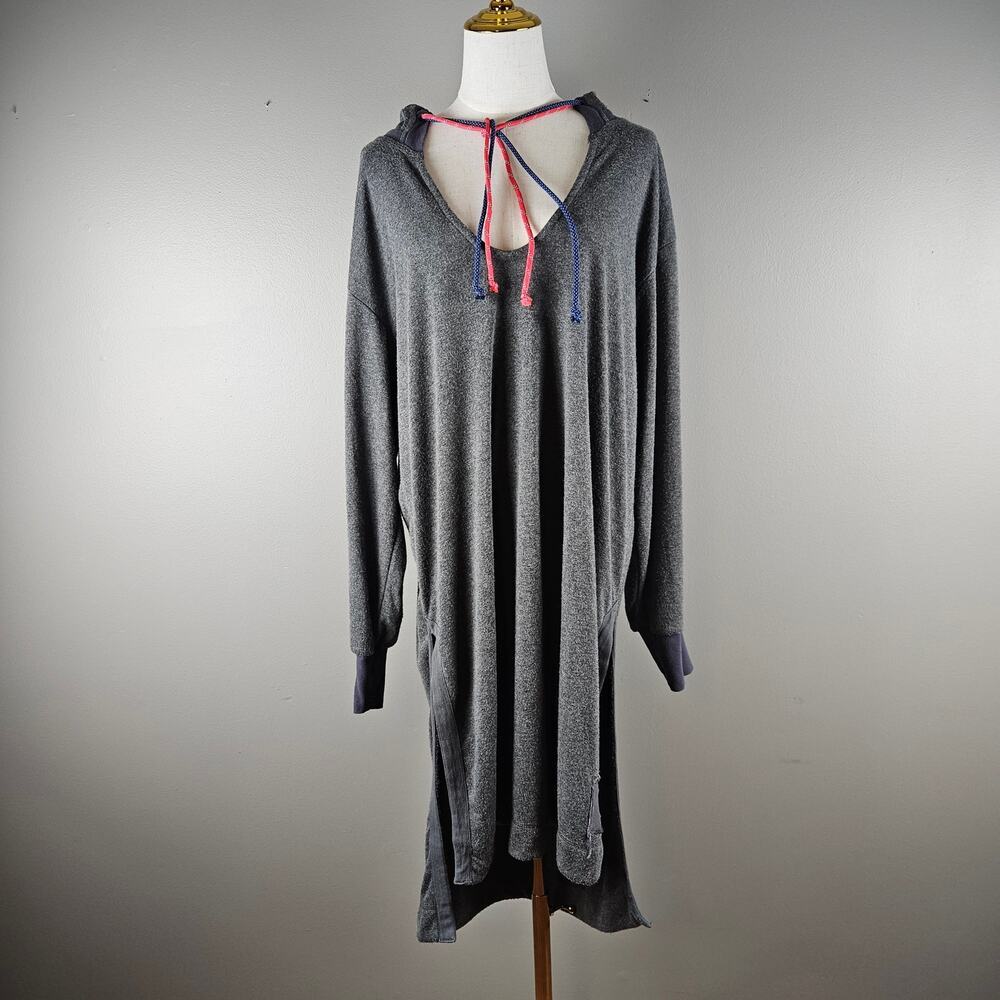 Free People Feel Good Layer Long Oversized Slouchy Sweatshirt Loungewear Dress L